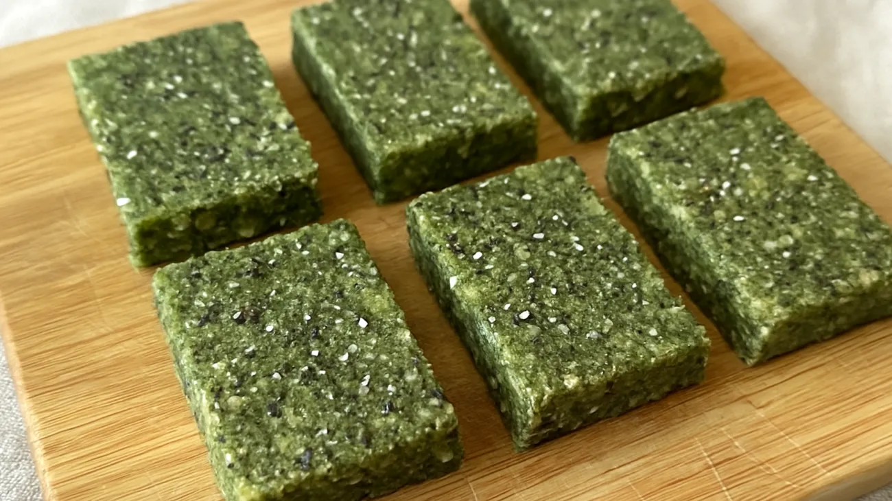 Barres énergétiques aux graines de chia et spiruline"