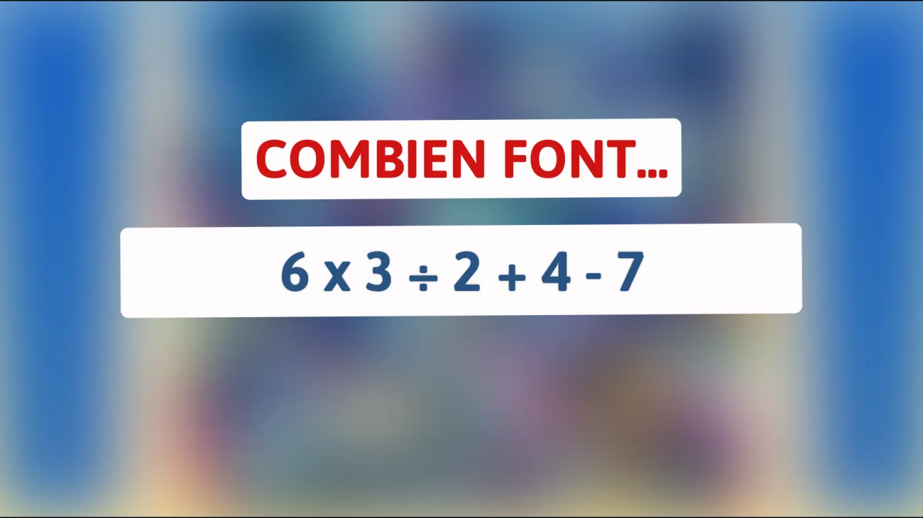 Êtes-vous assez intelligent pour résoudre cette énigme mathématique en un clin d'œil ? Défi accepté !"