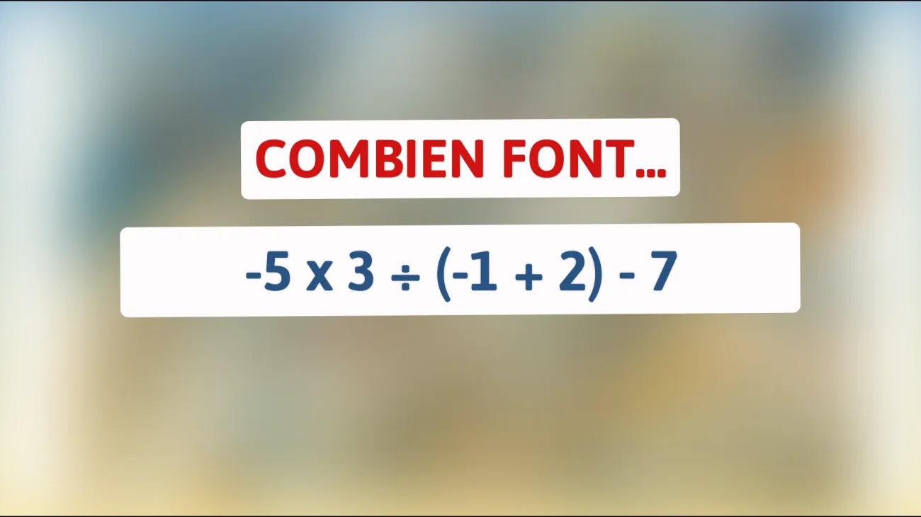 Défiez votre QI : Résolvez cette équation mathématique qui trompe les esprits brillants !"