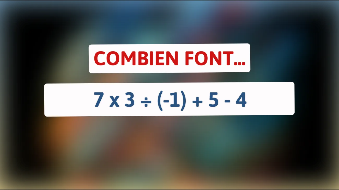 Dévoilez l'ingéniosité qui sommeille en vous avec ce casse-tête mathématique intriguant ! Saurez-vous relever le défi ?"