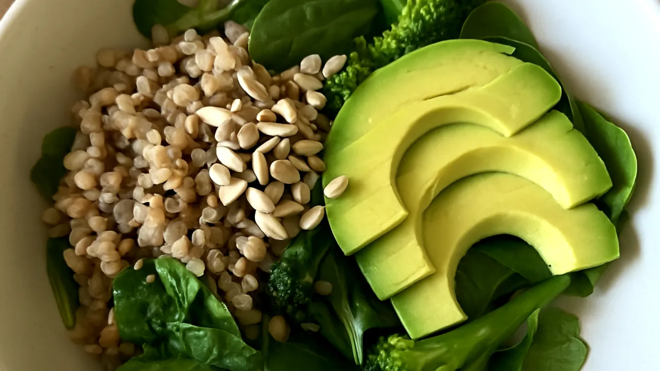 Salade de sarrasin aux graines de tournesol et avocat"